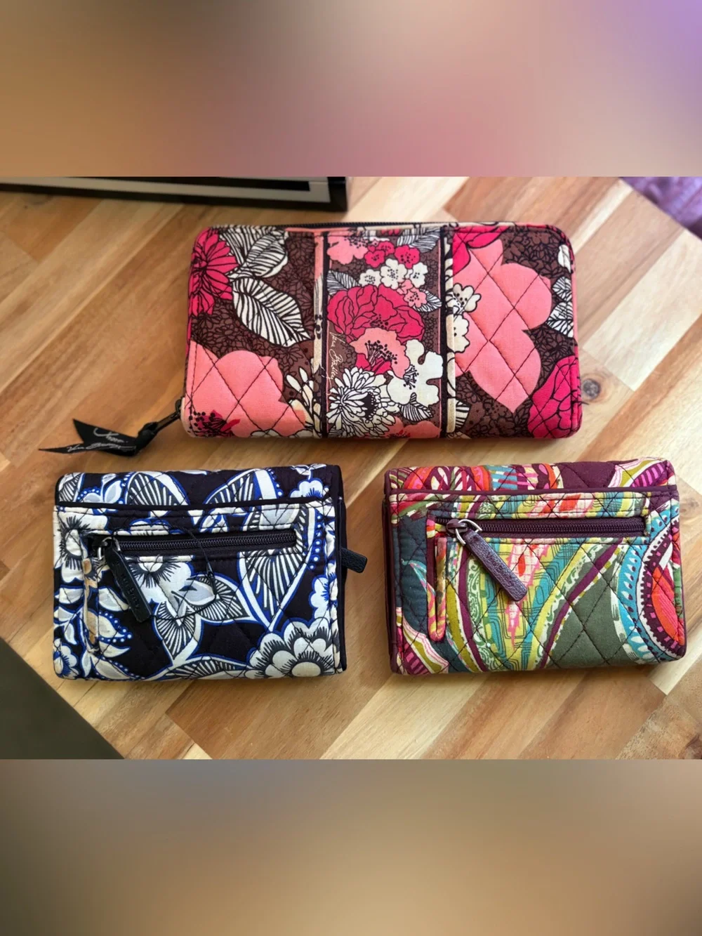 Vera Bradley Wallets Set of 3